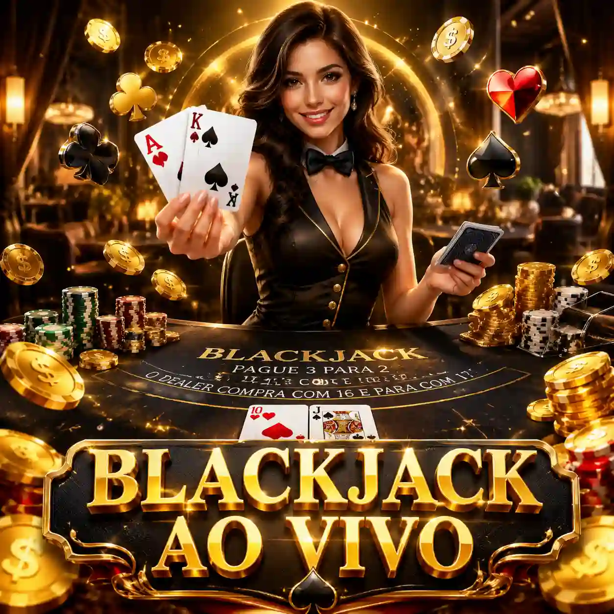 Blackjack com dealer ao vivo